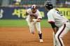 Doosan Bears outfielder Jung Soo-bin runs the bases during a game against the Kiwoom Heroes at Jamsil Baseball Stadium in southern Seoul on Sunday. [YONHAP]