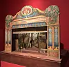An example of a puppetry stage set up at the exhibition on Czech puppetry at the Seoul Museum of History. [ESTHER CHUNG]