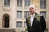 South African artist William Kentridge poses in the courtyard prior to his installation as a foreign associate member of the Academie des Beaux-Arts in Paris, February 12, 2025. [AFP/YONHAP]