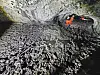 Bengdwigul Lava Tube is located closest to Geomunoreum, therefore, has the complex labyrinth of small lava tubes that stretch out like a spider web. [YONHAP]