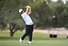 Kim Joo-hyung plays his shot from the 13th fairway during the final round of the Shriners Children's Open at TPC Summerlin on Oct.9 in Las Vegas, Nevada. [AFP/YONHAP]