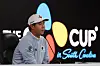 Kim Joo-hyung talks during a press conference prior to the start of the CJ Cup at Congaree Golf Club on Wednesday in Ridgeland, South Carolina. [GETTY IMAGES]