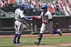 Choo Shin-soo of the Texas Rangers rounds the bases after hitting a two-run home run during a game against the San Francisco Giants at Oracle Park on Sunday. [AP/YONHAP]