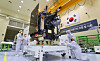 The Danuri is being examined by Korea Aerospace Research Institute (KARI) employees at the institute's satellite integration hall in Daejeon. [KARI]
