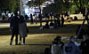People spend time at Banpo Hangang Park in southern Seoul on the night of Nov. 7, 2021. [YONHAP]
