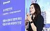 Cho Hyun-min, president of Hanjin Transportation, speaks at a press conference Tuesday. [HANJIN TRANSPORTATION]