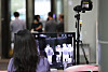 A thermal imaging camera at Seoul City Hall in Jung District, central Seoul, checks visitors’ temperatures Monday. The building’s 11th floor was shut down that day after a recent visitor came down with the coronavirus. [NEWS1]