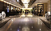 The empty lobby at the Seoul Royal Hotel in Myeong-dong. The number of visitors to hotels and amusement parks has dropped significantly since Covid-19 social-distancing restrictions were upped. [KIM SANG-SEON]