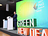 Fnance Minister Hong Nam-ki speaks on Korea's effort on carbon neutrality at the Green Future Week at the Dongdaemun Design Plaza (DDP) on Tuesday. [MINISTRY OF ECONOMY AND FINANCE]
