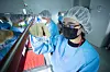 SK Bioscience researchers confirm Covid-19 vaccines produced at the company's factory in Andong, North Gyeongsang. [SK BIOSCIENCE]