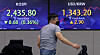Electronic display boards at Hana Bank in central Seoul show stock and foreign exchange markets on Thursday morning. [YONHAP]