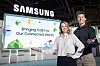 Models show off Samsung Electonics' booth at the upcoming CES 2023, which runs from Jan. 5 to 8 in Las Vegas. [SAMSUNG ELECTRONICS]