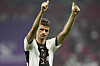 Germany's Thomas Mueller reacts after the World Cup group E soccer match between Costa Rica and Germany at the Al Bayt Stadium in Al Khor , Qatar on Thursday. [AP/YONHAP]