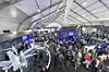 Visitors look around the 2023 Seoul International Aerospace and Defense Exhibition (ADEX) at Seoul Air Base in Seongnam, Gyeonggi, on Oct. 18, 2023. [JOONGANG ILBO]