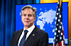 U.S. Secretary of State Antony Blinken speaks during a media briefing on Aug. 16 at the State Department in Washington. [AP/YONHAP]