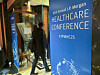 A man leaves the registration room at the 43rd J.P. Morgan Healthcare Conference, in San Francisco, California, on Jan. 12. [REUTERS/YONHAP]