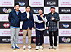 Producers Park Yong-woo, Kim Jun-su, entertainer Kim Byung-man and producer Kim Jin-ho pose for the camera at an online press event for their variety show 'Law of the Jungle' on Monday. [SBS]