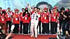 People Power Party presidential candidate Kim Moon-soo appeals for support from citizens during a campaign rally at Seomun Market in Daegu on May 12. [NEWS1]