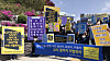Civic groups for women's rights hold a demonstration in Chuncheon, Gangwon, on April 22 to call for strong punishment of the alleged operators and paying members of the pornographic chat rooms on Telegram. [YONHAP]
