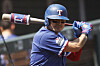 Choo Shin-soo of the Texas Rangers waits to face Colorado Rockies starting pitcher Jon Gray in the first inning of a game on Aug. 16, 2020, in Denver, Colorado. [AP/YONHAP]