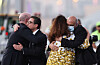 Siamak Namazi and Morad Tahbaz, American nationals who were released during a prisoner swap deal between the United States and Iran, arrive at Doha International Airport in Qatar on Monday. [REUTERS/YONHAP]
