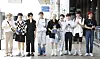 Boy band Cravity poses at Gimpo Airport in western Seoul on Aug. 1, before departing for Japan. [NEWS1]