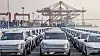 Hyundai Motor vehicles are waiting to be exported at a port in Pyeongtaek, Gyeonggi. [JOONGANG PHOTO]