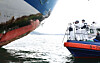 Investigators inspect the Queen Jenuvia II on Nov. 20.[YONHAP]