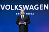 Till Scheer, managing director of Volkswagen Group Korea, speaks during an online press conference held Thursday. [VOLKSWAGEN GROUP KOREA]