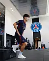 Korean midfielder Lee Kang-in trains at the PSG Campus in Poissy, Paris in a photo released by Paris Saint-Germain on Tuesday. Lee signed with the Ligue 1 champions on Sunday. [SCREEN CAPTURE]