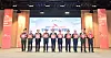 SK Innvoation Vice Chairman Kim Jun, fifth from left, poses for a photo during a grant ceremony held on Tuesday at SK Innvoation's Ulsan Complex. [SK INNOVATION]
