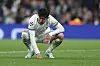 Tottenham's Son Heung-min reacts during a Champions League match against Sporting at Tottenham Hotspur Stadium in London on Wednesday. [AP/YONHAP]