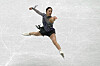 You Young performs a split jump in the women short program at the ISU Figure Skating World Championships in Montpellier, France on Wednesday. [AP/YONHAP]