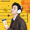 A promotional image of Compose Coffee featuring BTS's V [COMPOSE COFFEE]