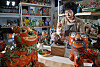 Artist Jang Mee-kyung, known for her ceramic tiger statues, is in the final stage of coloring her tigers at her kkokdu [a traditional wooden doll] pottery studio in Seongbuk District, northern Seoul. [PARK SANG-MOON]