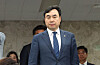 Rep. Youn Kwan-suk attends a meeting at the National Assembly in Yeouido, western Seoul, on May 3. [YONHAP]
