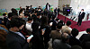 President Yoon Suk-yeol speaks to reporters as he arrives at the presidential office in Seoul on Nov. 18. [YONHAP]