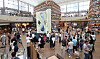 Visitors take a refreshing break from the heat at the Starfield Library inside Coex in Gangnam District, southern Seoul. As a relentless heat wave blankets Seoul, people escape into air-conditioned havens like shopping malls. [YONHAP]