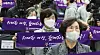 Chung Young-ai, minister of Gender Equality and Family, center, participates in a performance at the Air Force Club in Yeongdeungpo District, western Seoul, celebrating International Women's Day, which falls on March 8 every year. [YONHAP]