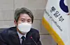 Unification Minister Lee In-young speaks to reporters in his first official press conference on Monday. [YONHAP]