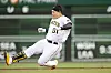 Pittsburgh Pirates designated hitter Choi Ji-man slides into second base after hitting a double against the Houston Astros during the first inning at PNC Park on April 11. [USA TODAY/YONHAP]