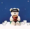 Starbucks' Bearista Bear holds an Iced Caffe Americano. [STARBUCKS KOREA]