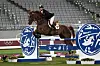 Jung Jin-hwa competes in the equestrian portion of the men's modern pentathlon at the 2020 Summer Olympics on Saturday in Tokyo. [AP/ Photo/Hassan Ammar)