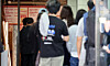 People wait outside the In-N-Out pop-up store in Gangnam District, southern Seoul, on Oct. 15. [YONHAP]