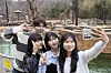 Visitors take a photo during the River Trail Adventure at Everland in Yongin, Gyeonggi. [SAMSUNG C&T]
