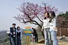 Visitors take a photo on the Sky Garden Trail in Yongin, Gyeonggi. [SAMSUNG C&T]