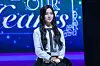 Hearts2Hearts' Yuha during a showcase held on Feb. 24 at Yes24 Live Hall in eastern Seoul for the release of the single “The Chase.” [DANIELA GONZALEZ PEREZ]