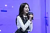 Hearts2Hearts' Carmen during a showcase held on Feb. 24 at Yes24 Live Hall in eastern Seoul for the release of the single “The Chase.” [DANIELA GONZALEZ PEREZ]