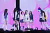 Girl group Hearts2Hearts performs lead track “The Chase” during a showcase held on Feb. 24 at Yes24 Live Hall in eastern Seoul. [DANIELA GONZALEZ PEREZ]