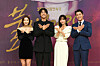 From left, actors Park Young-rin, Lee Jae-woo, Hong Soo-ah and Seo Ha-joon pose for a photo at an online press event for the new SBS morning drama series ’Phoenix 2020“ on Tuesday. [SBS]